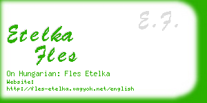 etelka fles business card